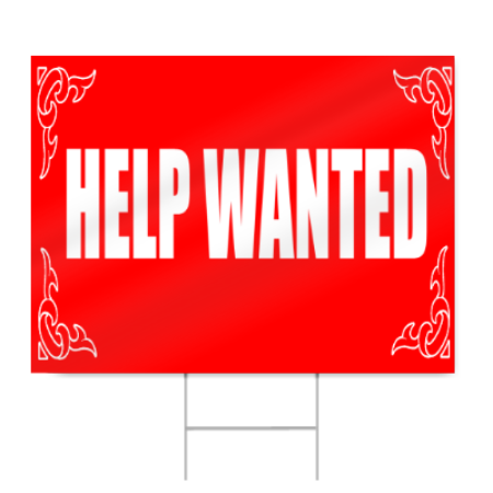 help wanted sign