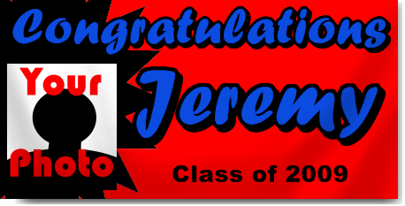 Custom Graduation Banners with Photo 