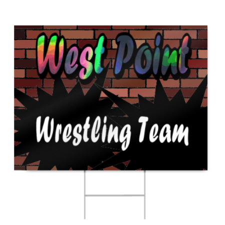 High School Wresting Team Sign