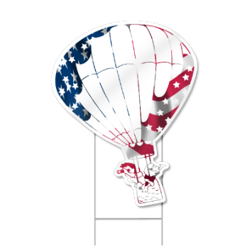 Hot Air Balloon Shaped Sign