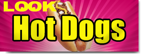 Hot Dog Cart Banners