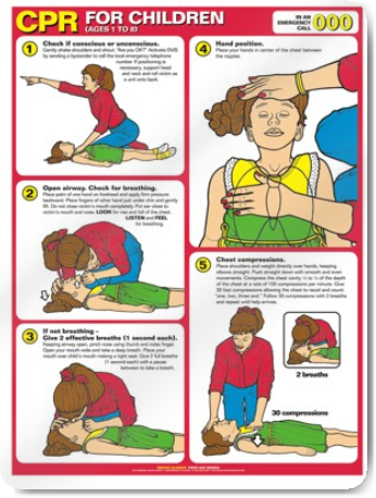 Child CPR Magnet