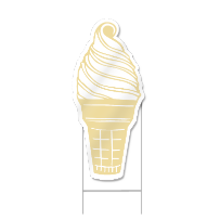 Ice Cream Cone Shaped Sign