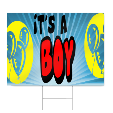 Its a Boy Sign in Blue