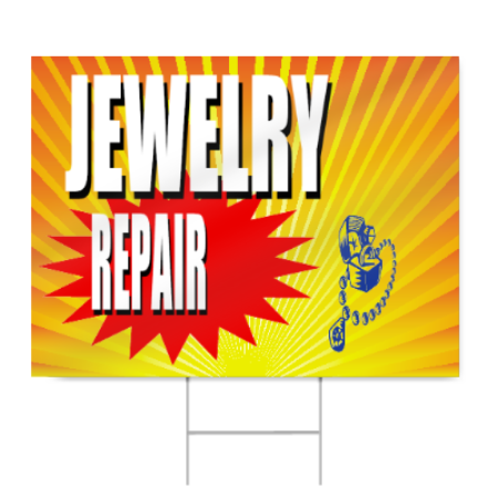 Jewelry Repair Sign