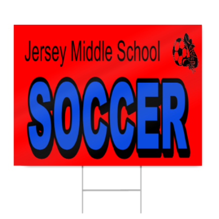 Junior High Soccer Sign