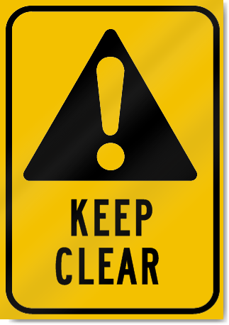 Keep Clear Sign 