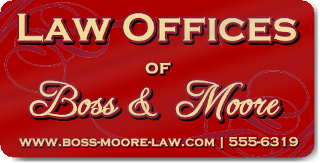 Red Law Office Magnet