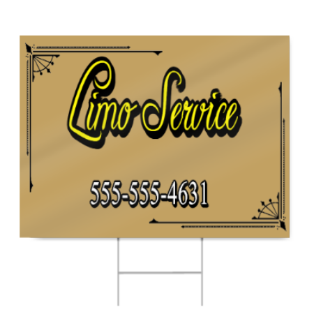 Limo Service Sign