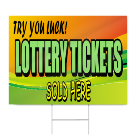 Lottery Tickets Sign