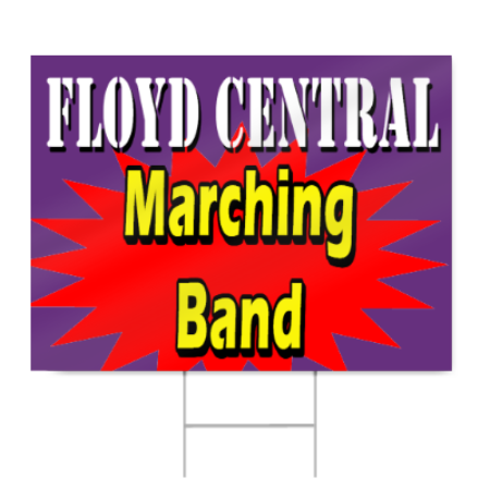 Marching Band Parade Sign