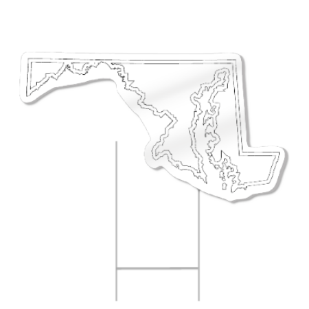 Maryland Shaped Sign