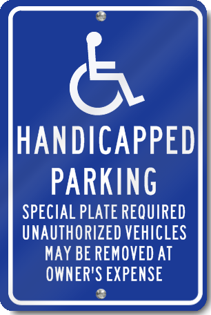 Massachusetts Handicapped Parking Signs