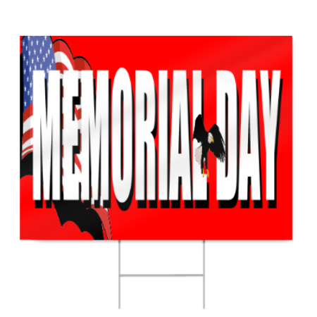 Memorial Day Parade Sign