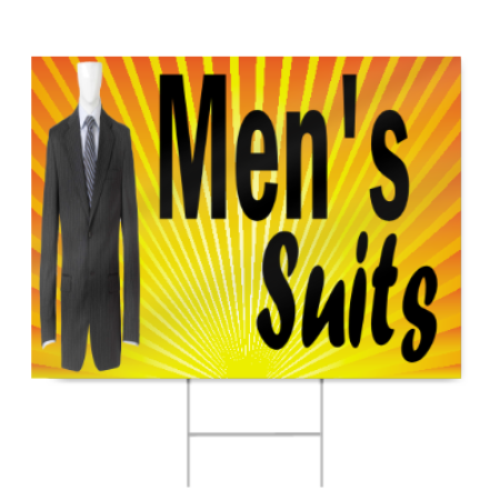 Men's Suit Sign