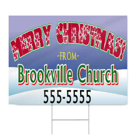 Merry Christmas Holiday Sign