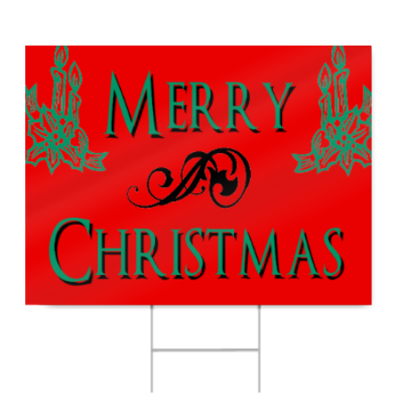 Merry Christmas Sign