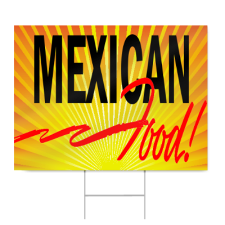 Mexican Food Sign