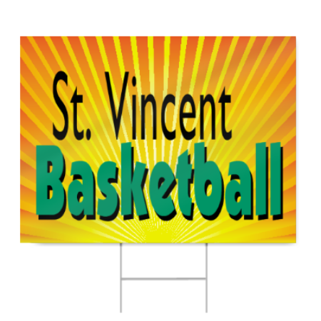 Middle School Basketball Sign