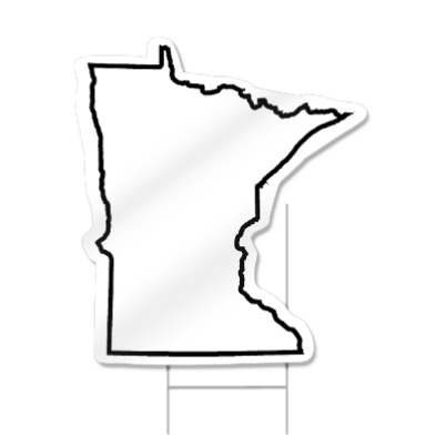 Minnesota Shaped Sign