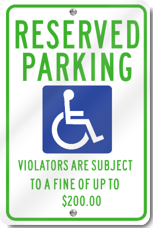Minnesota Handicapped ADA Parking Sign