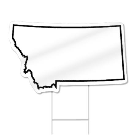 Montana Shaped Sign