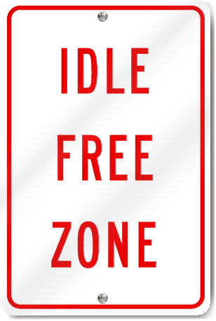 Idle Free Zone Sign