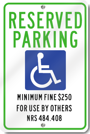 Nevada ADA Handicapped Sign