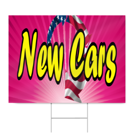 New Car Sale Sign