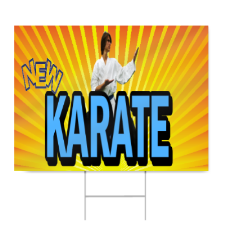 New Karate Sign