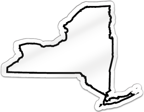 New York Shaped Magnet