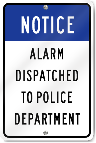 Notice Dispatched To Police Sign