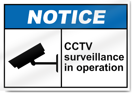 Cctv Surveillance In Operation Notice Signs