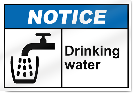 Drinking Water Notice Signs