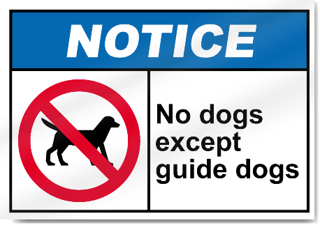 no dog sign