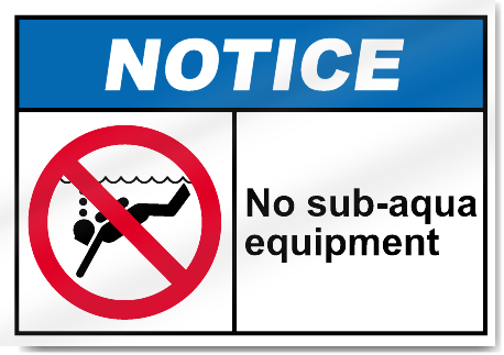 No Sub Notice Signs