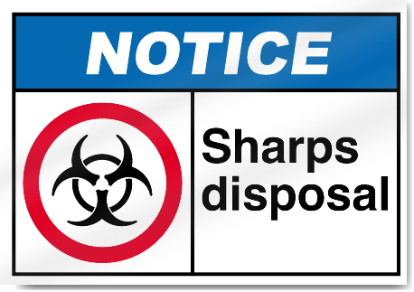 Sharps Disposal2 Notice Signs