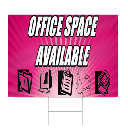 Office Space Available Sign