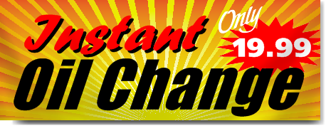 Instant Oil Change Banners