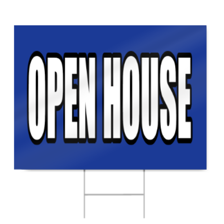 Open House Sign