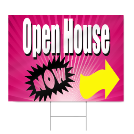 Open House Sign