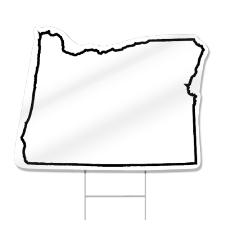 Oregon Shaped Sign