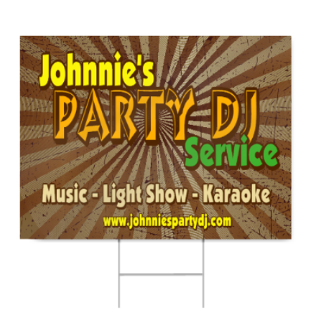 Party DJ Service Sign