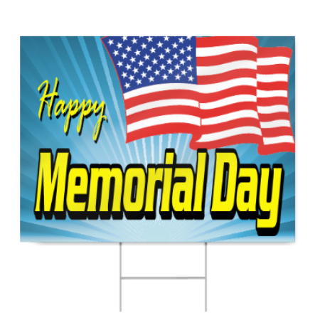 Patriotic Memorial Day Sign