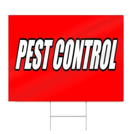 Pest Control Sign