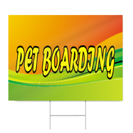 Pet Boarding Sign