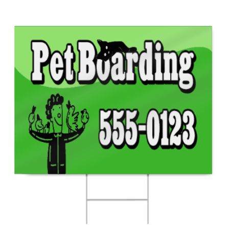 Pet Boarding Sign