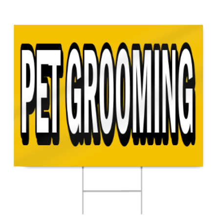 Pet Grooming Sign