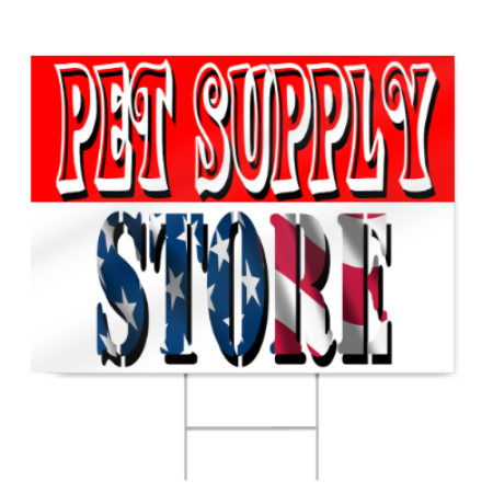 Pet Supply Store Sign