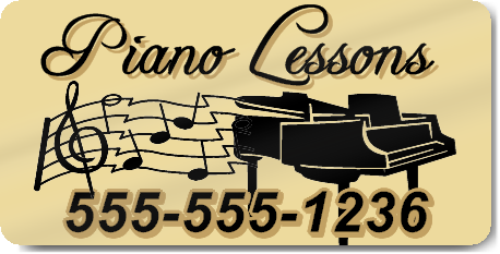 Piano Lessons Magnet